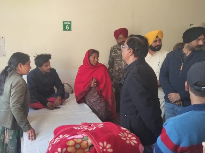 Cabinet Minister Dr. Baljeet Kaur took information about the condition of injured farmers