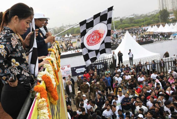 Haryana's biggest Half Marathon; More than 50 thousand runners ran with the CM